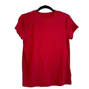 a new day |  Ribbed Red Short Sleeve